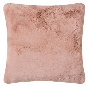 Γούνινο Διακοσμητικό Μαξιλάρι (45x45) Silk Fashion Rabbit Fur Pink