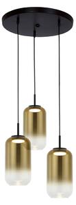 Φωτιστικό Οροφής Led Zambelis 23231 Gold Glass