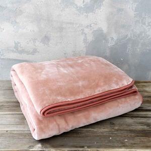 Κουβέρτα Βελουτέ Μονή (160x220) Nima Bed Linen Coperta AW2022 PINK