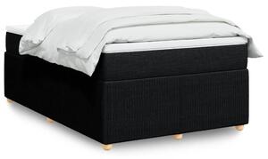 VidaXL Κρεβάτι Boxspring με Στρώμα Μαύρο 120x190 εκ. Υφασμάτινο