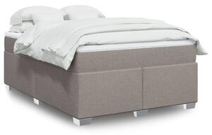 VidaXL Κρεβάτι Boxspring με Στρώμα Taupe 160x200 εκ. Υφασμάτινο