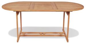 VidaXL Τραπέζι Κήπου 180 x 90 x 75 εκ. από Μασίφ Ξύλο Teak