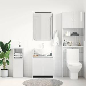 VidaXL Ντουλάπι Νιπτήρα Γυαλιστερό Λευκό 60 x 33 x 61 εκ. Επεξ. Ξύλο