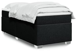 VidaXL Κρεβάτι Boxspring με Στρώμα Μαύρο 100 x 200 εκ. Υφασμάτινο