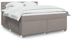 VidaXL Κρεβάτι Boxspring με Στρώμα Taupe 180x200 εκ. Υφασμάτινο