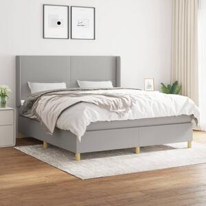 VidaXL Κρεβάτι Boxspring με Στρώμα Αν. Πράσινο 160x200εκ Υφασμάτινο