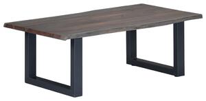 VidaXL Τραπεζάκι Σαλονιού Live Edge Γκρι 115x60x40 εκ. Ξύλο Ακακίας