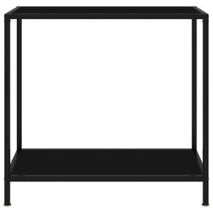 VidaXL Τραπέζι Κονσόλα Μαύρο 80 x 35 x 75 εκ. από Ψημένο Γυαλί
