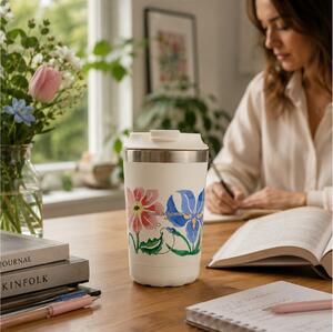 Ποτήρι Θερμός Emma Bridgewater Chilly's με χωρητικότητα 340ml και διατήρηση θερμοκρασίας 6h ζεστό - Spring Flowers