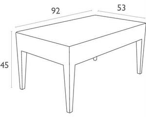 Τραπέζι πολυπροπυλένιο Miami 92x53 Καφέ