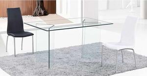 Τραπέζι γυαλί Glasser Clear EM727 150x90x75cm