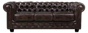 ΚΑΝΑΠΕΣ ΔΕΡΜΑΤΙΝΟΣ 3Θ CHESTERFIELD T-689 E9574-3 201x92x72cm