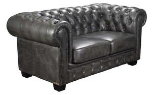 2θεσ.Δέρμα CHESTERFIELD 689 Antique Grey