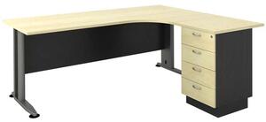 Γραφείο SUPERIOR COMPACT -Δεξ-180x70/150x60cm DG/Beech