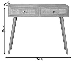 Κονσόλα Oslo pakoworld sonoma 100x29x81εκ