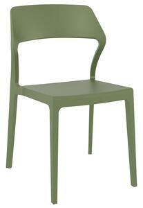 Καρέκλα Πολυπροπυλενίου Snow Olive Green 52X56X83εκ