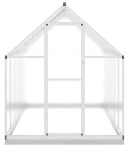 VidaXL Θερμοκήπιο με Πλαίσιο Βάσης Ασημί 334x169x202 εκ. Αλουμινίου