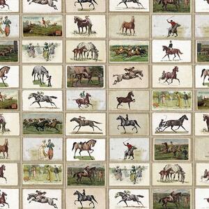 Ταπετσαρία English Equestrian Stamps WP20631 Multi-Taupe MindTheGap