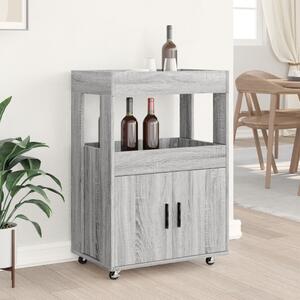 VidaXL Τρόλεϊ Μπαρ Γκρι Sonoma 60x39,5x89 εκ. Επεξ. Ξύλο