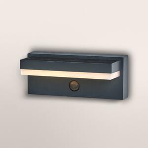 OSRAM Φωτιστικό ηλιακό ENDURA STYLE ROBUST γκρι, αισθητήρας IP54 USB, Γκρι, Αλουμίνιο, σύγχρονο, Γωνιακός τοίχος