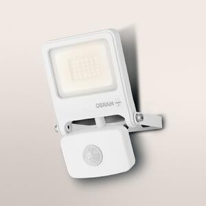 OSRAM Εξωτερικός προβολέας ENDURA FLOOD, λευκός, αισθητήρας 20 W 830 IP44, Λευκό, Αλουμίνιο