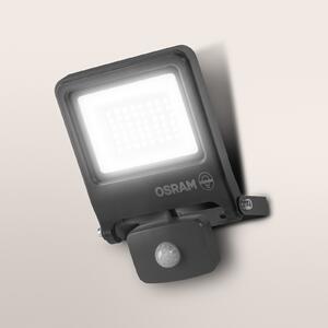 OSRAM Εξωτερικός προβολέας ENDURA FLOOD, γκρι, αισθητήρας 30 W 840 IP44, Γκρι, Αλουμίνιο