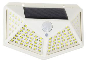 GloboStar® 71498 Αυτόνομο Ηλιακό Φωτιστικό LED SMD 10W 1000lm με Ενσωματωμένη Μπαταρία 1200mAh - Φωτοβολταϊκό Πάνελ με Αισθητήρα Ημέρας-Νύχτας και PIR Αισθητήρα Κίνησης Αδιάβροχο IP65 Ψυχρό Λευκό 6000K