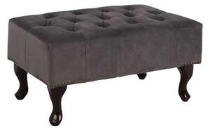 ΤΑΜΠΟΥΡΕ ΥΠΟΠΟΔΙΟ HM226.10 ΓΚΡΙ ΒΕΛΟΥΔΟ T.CHESTERFIELD EMMA 80x46x42Y εκ