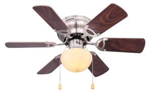 ZEVENTI - Ανεμιστήρας οροφής GALDANA 1xE27/60W/230V καφέ/μπεζ