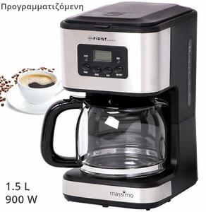 First Austria FA-5459-4 Προγραμματιζόμενη καφετιέρα Inox 1.5 L 900 W