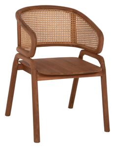 ΠΟΛΥΘΡΟΝΑ ΜΑΣΙΦ ΞΥΛΟ ΤEAK & RATTAN ΠΛΑΤΗ ΦΥΣΙΚΟ 57x62x83Υεκ.HM9402.01