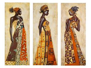 ΠΙΝΑΚΑΣ ΤΡΙΠΤΥΧΟ MDF AFRICAN STYLE WOMEN HM7204.03 60X0,3X50 εκ