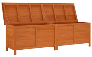 VidaXL Μπαούλο Αποθ. Κήπου Καφέ 198,5x50x56,5εκ Μασίφ Ξύλο Ελάτης