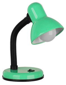 GloboStar® STUDENT GREEN 01533 Μοντέρνο Επιτραπέζιο Φωτιστικό Γραφείου Μονόφωτο 1 x E27 Πράσινο με Λευκό Μεταλλικό με Διακόπτη ΟN/OFF Καμπάνα Φ12 x Υ32cm