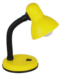 GloboStar® STUDENT YELLOW 01536 Μοντέρνο Επιτραπέζιο Φωτιστικό Γραφείου Μονόφωτο 1 x E27 Κίτρινο με Λευκό Μεταλλικό με Διακόπτη ΟN/OFF Καμπάνα Φ12 x Υ32cm