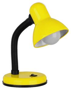 GloboStar® STUDENT YELLOW 01536 Μοντέρνο Επιτραπέζιο Φωτιστικό Γραφείου Μονόφωτο 1 x E27 Κίτρινο με Λευκό Μεταλλικό με Διακόπτη ΟN/OFF Καμπάνα Φ12 x Υ32cm