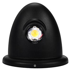 GloboStar® 93068 LED Φωτιστικό Τοίχου Αρχιτεκτονικού Φωτισμού Up Down Μαύρο Αδιάβροχο IP65 10 Watt 30° 1400lm 230V CREE Θερμό Λευκό Μ15.1 x Π9.3 x Υ14.5cm