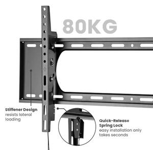 BRATECK επιτοίχια βάση LP73-48T για τηλεόραση 43"-90", έως 80kg