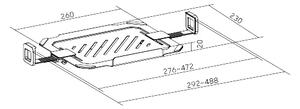 BRATECK βάση laptop NBH-8 για βάση οθονών VESA, έως 17", μαύρη