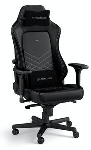 Noblechairs HERO Gaming Chair - cold foam, steel armrests, 60mm casters, 150kg - black/platinum