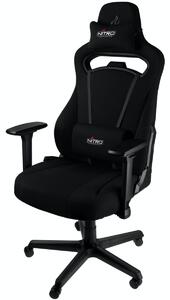 Nitro Concepts E250 Gaming Chair - Quality Fabric & Cold Foam - Stealth Black