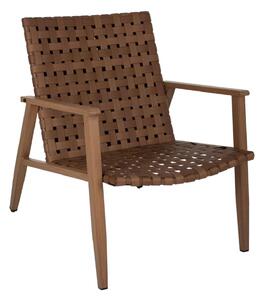 ΠΟΛΥΘΡΟΝΑ ΜΕΤΑΛΛΟ ΟΨΗ ΞΥΛΟΥ & RATTAN ΔΕΡΜΑ-LOOK 63,5x75,5x77εκ.HM5868.01