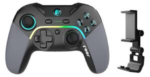 ROAR ασύρματο gamepad RR-0022, Switch/PC/iOS/Android, Bluetooth, μαύρο