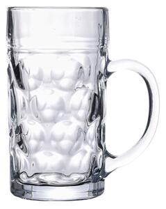 VidaXL Κούπα Μπίρας με Λαβή Γυάλινη 6 Τεμ. 1000 ml