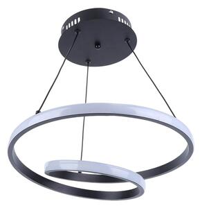 POWERTECH LED φωτιστικό οροφής HLL-0154, 25W, 4000K, Φ40cm, 1m, μαύρο