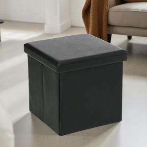 Σκαμπό Με Αποθηκευτικό Χώρο (38x38x38) A-S Fold Black 121266A