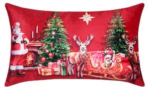 Χριστουγεννιάτικο Μαξιλάρι Βελουτέ (30X50) S-F Noel Rouge C3D834001