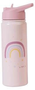 Παγούρι - Θερμός 500ml Με Καλαμάκι Saro Rainbow 74552