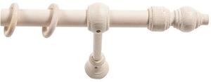 Κουρτινόξυλο Φ28mm Μονό 120cm Με Άκρα Grace Allure White 680125
