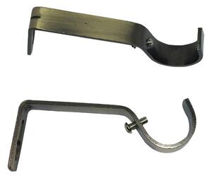 Βάσεις Ανοιχτού Τύπου Μονές (Σετ 2τμχ) Grace Bronze 550286